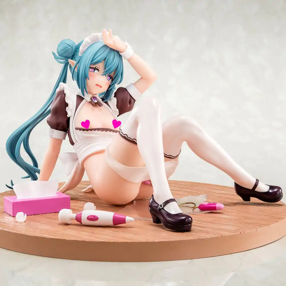 Original Character PVC Statue 1/6 Elf Maid's Sexual Servicing Lime 17 cm product photo