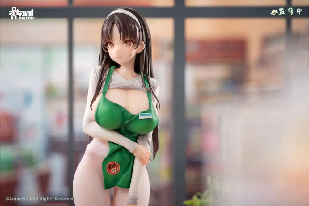 Original Character Statue 1/6 First Business! Mari Hanamiya the Gentle Shop Assistant illustration by POPQN 28 cm   product photo