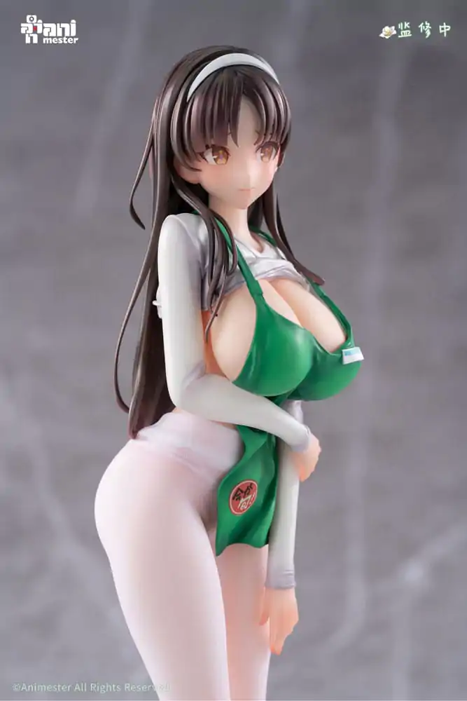 Original Character Statue 1/6 First Business! Mari Hanamiya the Gentle Shop Assistant illustration by POPQN 28 cm   product photo
