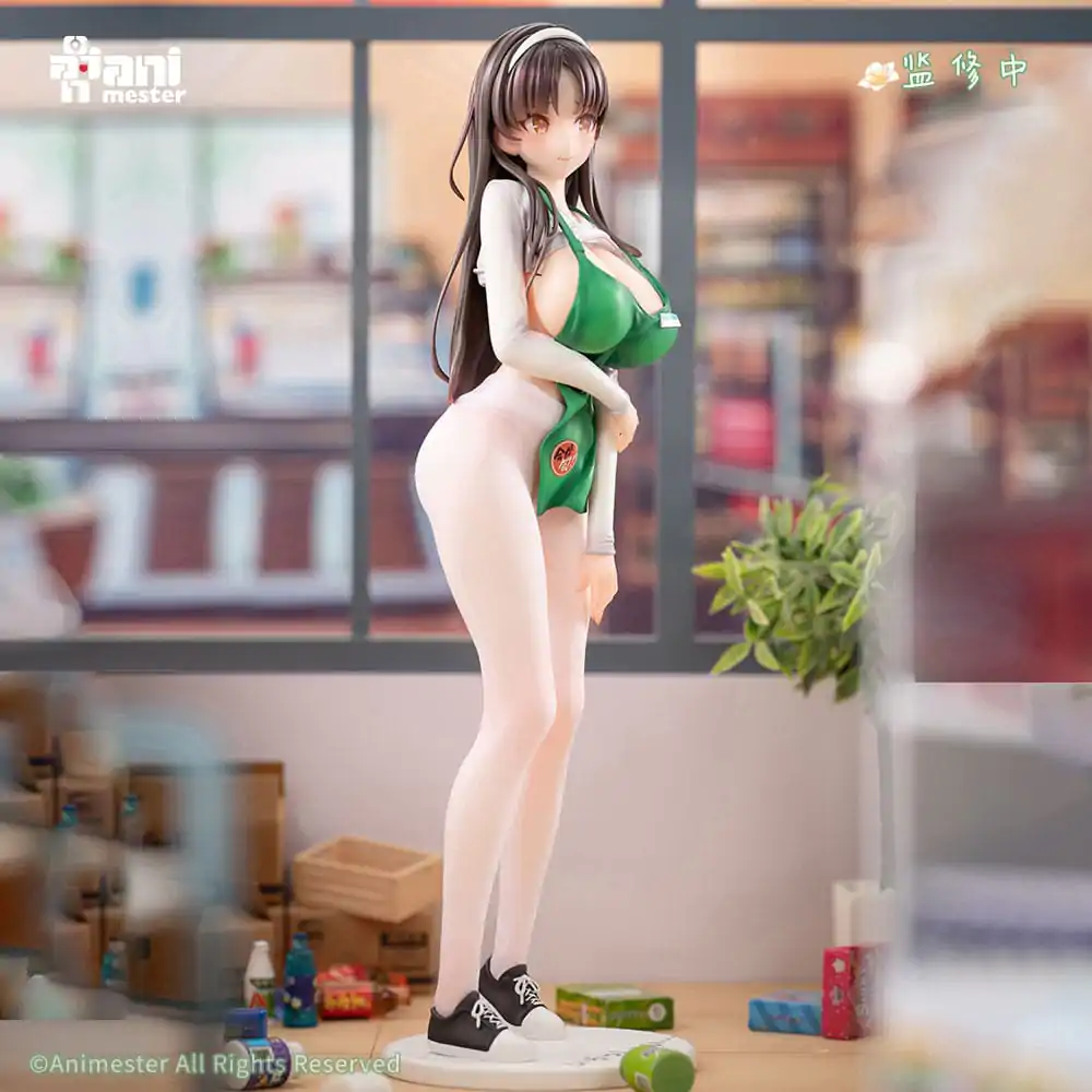 Original Character Statue 1/6 First Business! Mari Hanamiya the Gentle Shop Assistant illustration by POPQN 28 cm   product photo