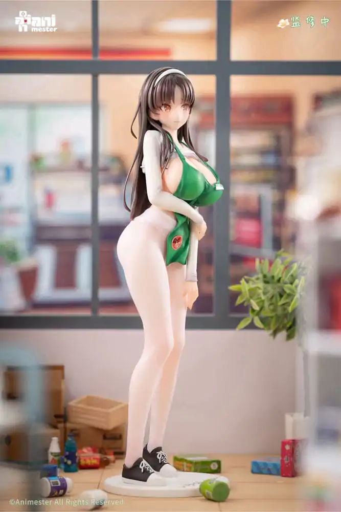 Original Character Statue 1/6 First Business! Mari Hanamiya the Gentle Shop Assistant illustration by POPQN 28 cm   product photo