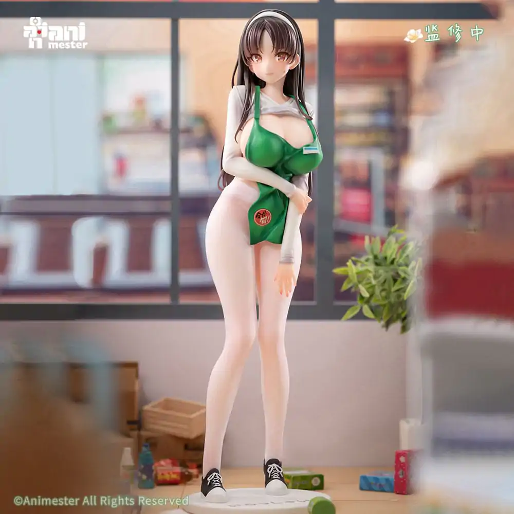 Original Character Statue 1/6 First Business! Mari Hanamiya the Gentle Shop Assistant illustration by POPQN 28 cm   product photo