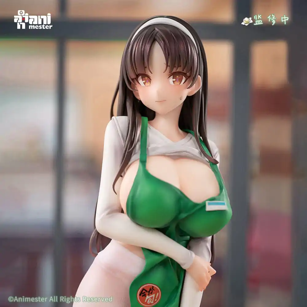 Original Character Statue 1/6 First Business! Mari Hanamiya the Gentle Shop Assistant illustration by POPQN 28 cm   product photo