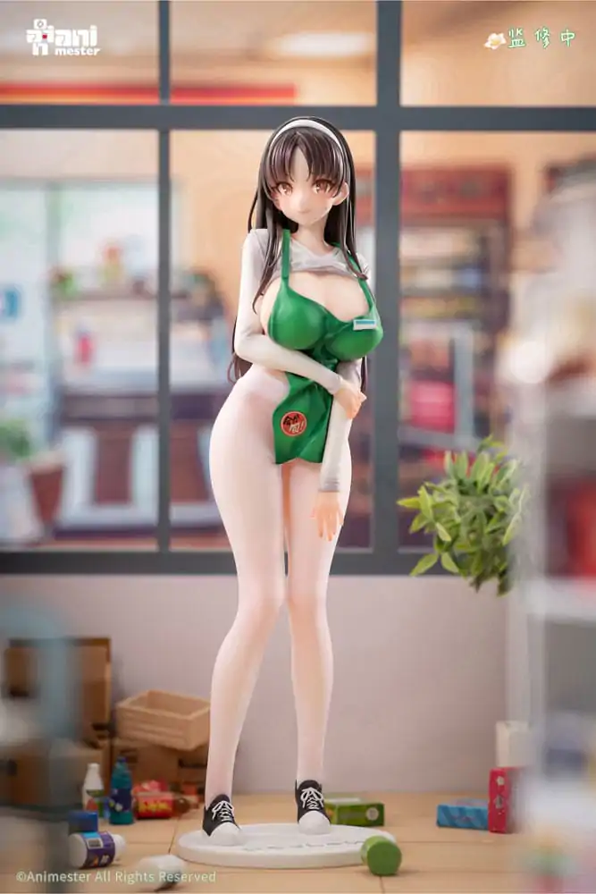 Original Character Statue 1/6 First Business! Mari Hanamiya the Gentle Shop Assistant illustration by POPQN 28 cm   product photo