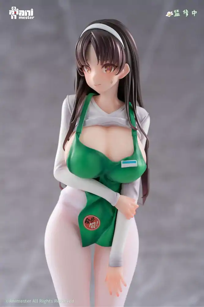 Original Character Statue 1/6 First Business! Mari Hanamiya the Gentle Shop Assistant illustration by POPQN 28 cm   product photo