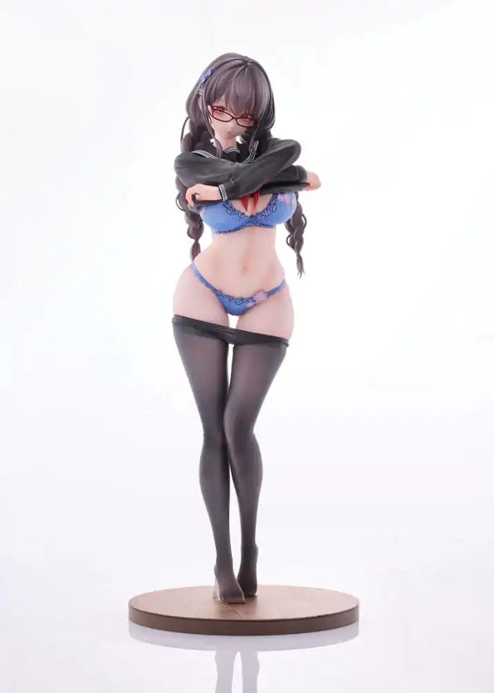 Original Character PVC Statue 1/6 Gap Glasses Girl Who Doesn't Want To Take Physical Education Class 28 cm product photo