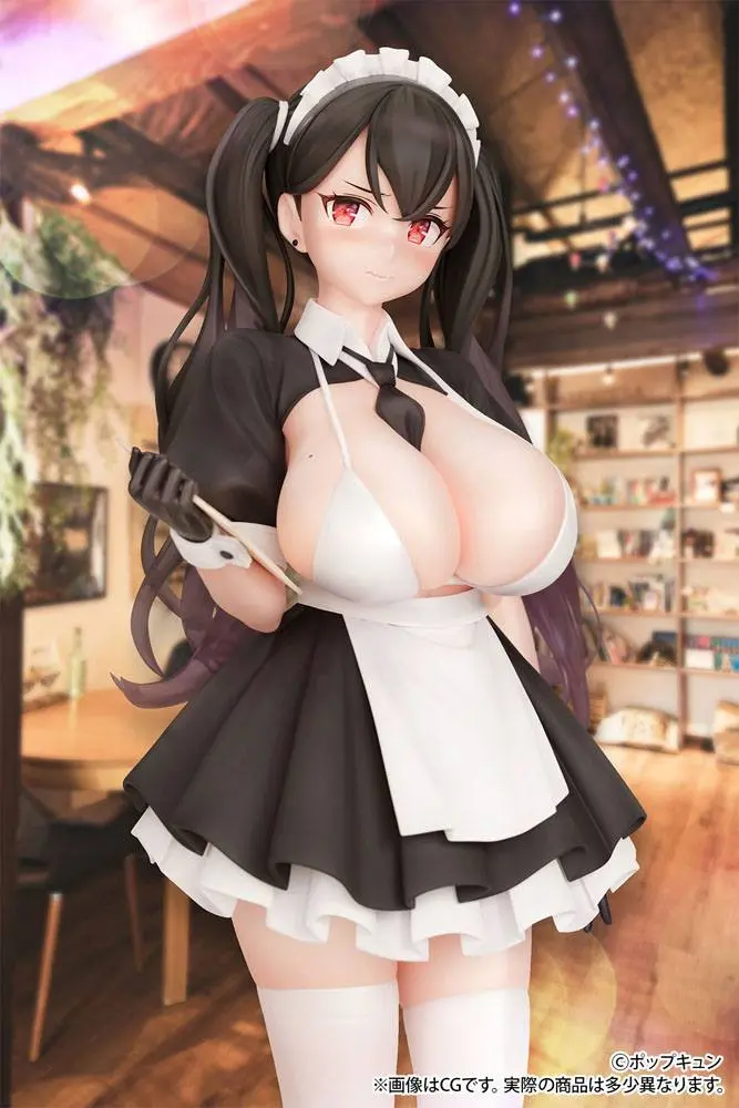 Original Character Statue 1/6 Maid Cafe Waitress Illustrated by Popqn 27 cm product photo