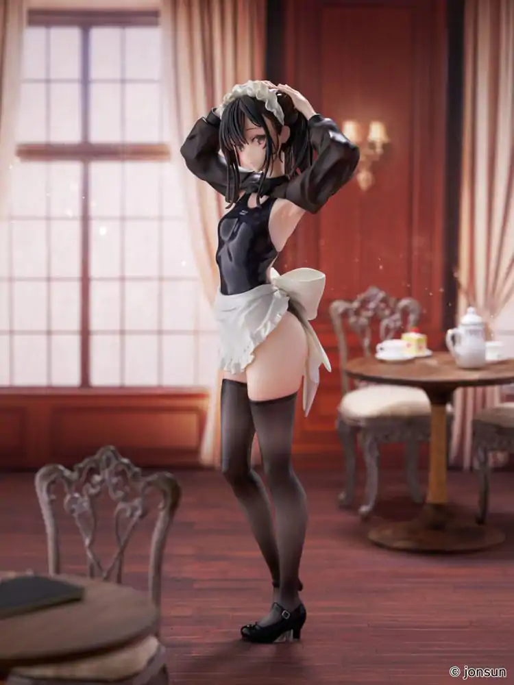 Original Character PVC Statue 1/6 Sakura Shiori Competition Swimsuit Maid 27 cm product photo