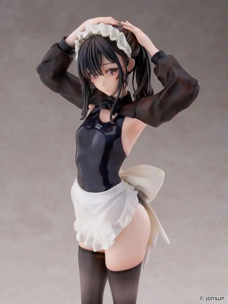 Original Character PVC Statue 1/6 Sakura Shiori Competition Swimsuit Maid 27 cm product photo