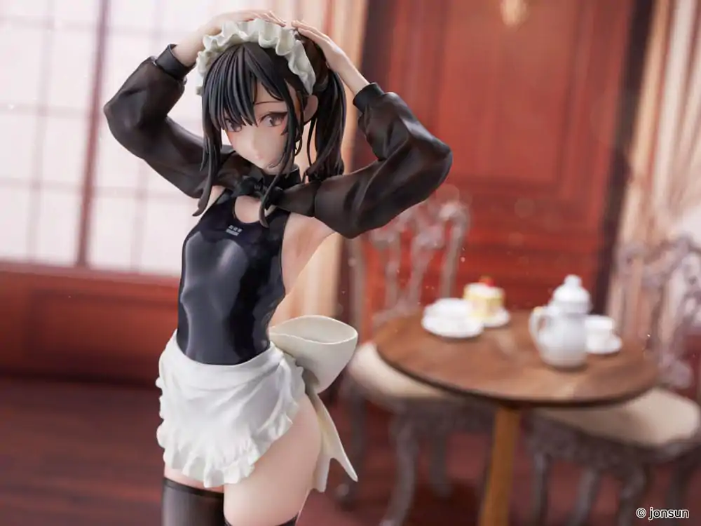 Original Character PVC Statue 1/6 Sakura Shiori Competition Swimsuit Maid 27 cm product photo