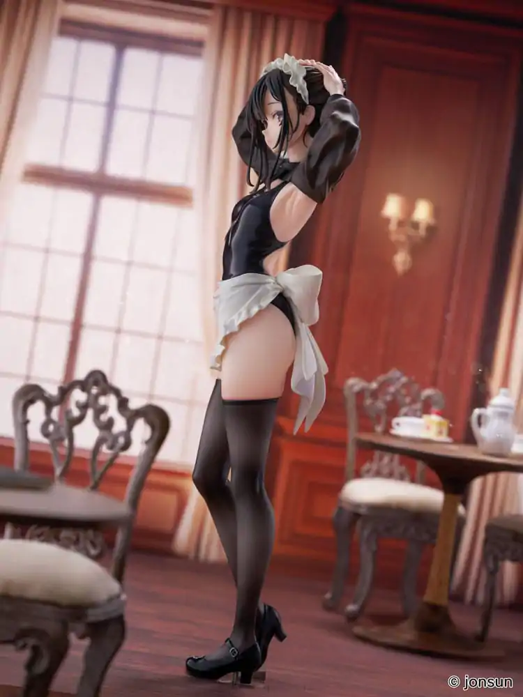 Original Character PVC Statue 1/6 Sakura Shiori Competition Swimsuit Maid 27 cm product photo