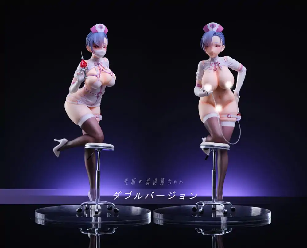 Original Character PVC Statue 1/6 Sexy Nurse Double Version 26 cm product photo