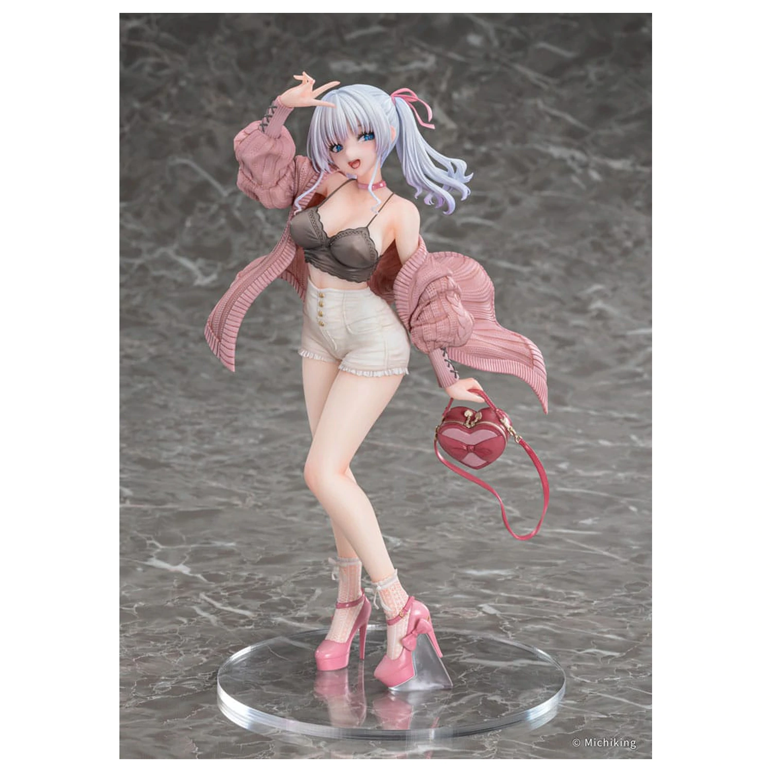 Original Character PVC Statue 1/6 Shion Passion Pink Illustration by Michiking 27 cm             product photo