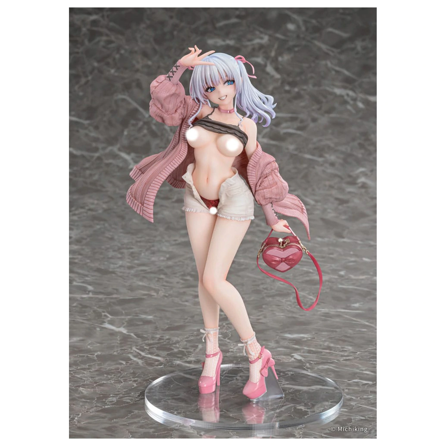 Original Character PVC Statue 1/6 Shion Passion Pink Illustration by Michiking 27 cm             product photo