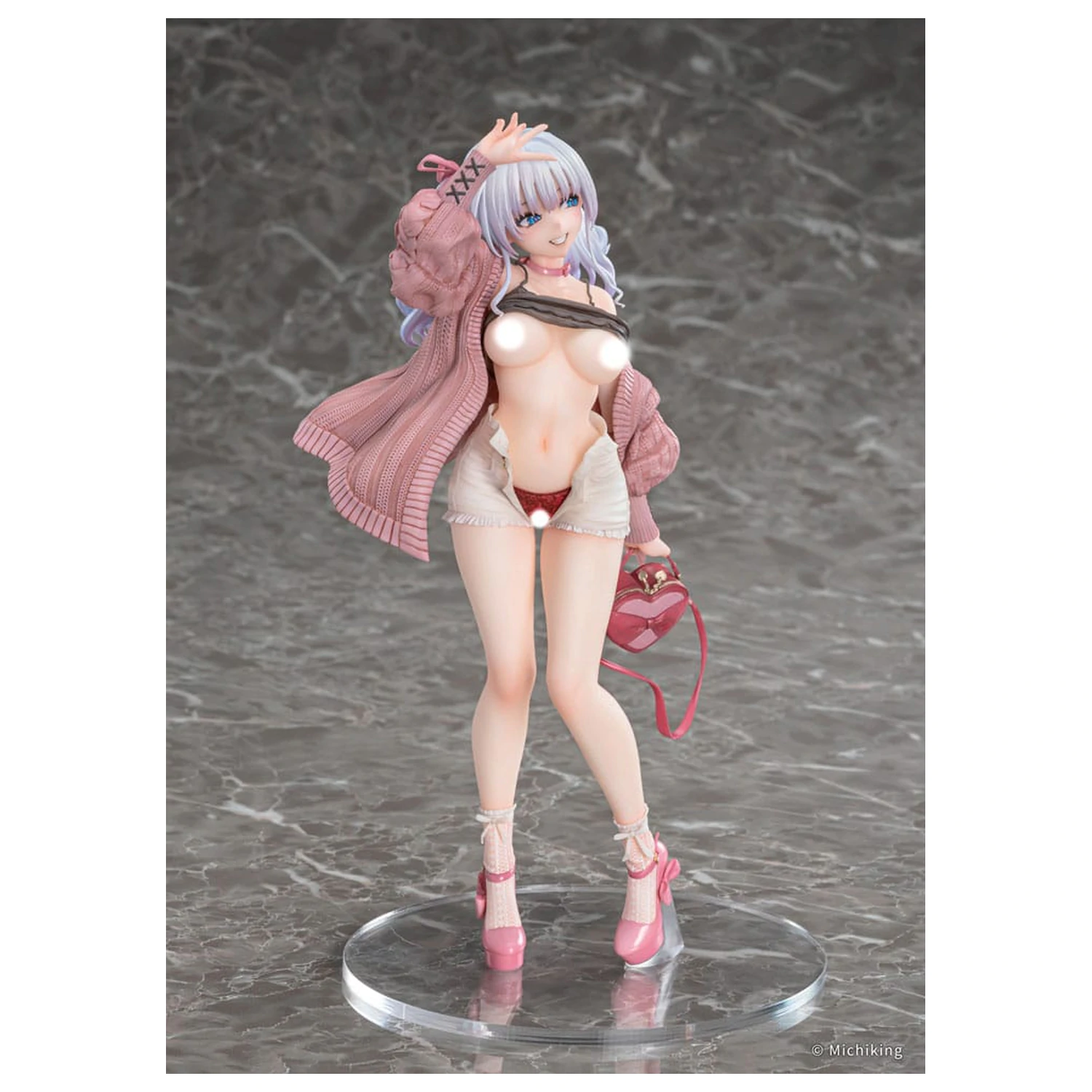 Original Character PVC Statue 1/6 Shion Passion Pink Illustration by Michiking 27 cm             product photo