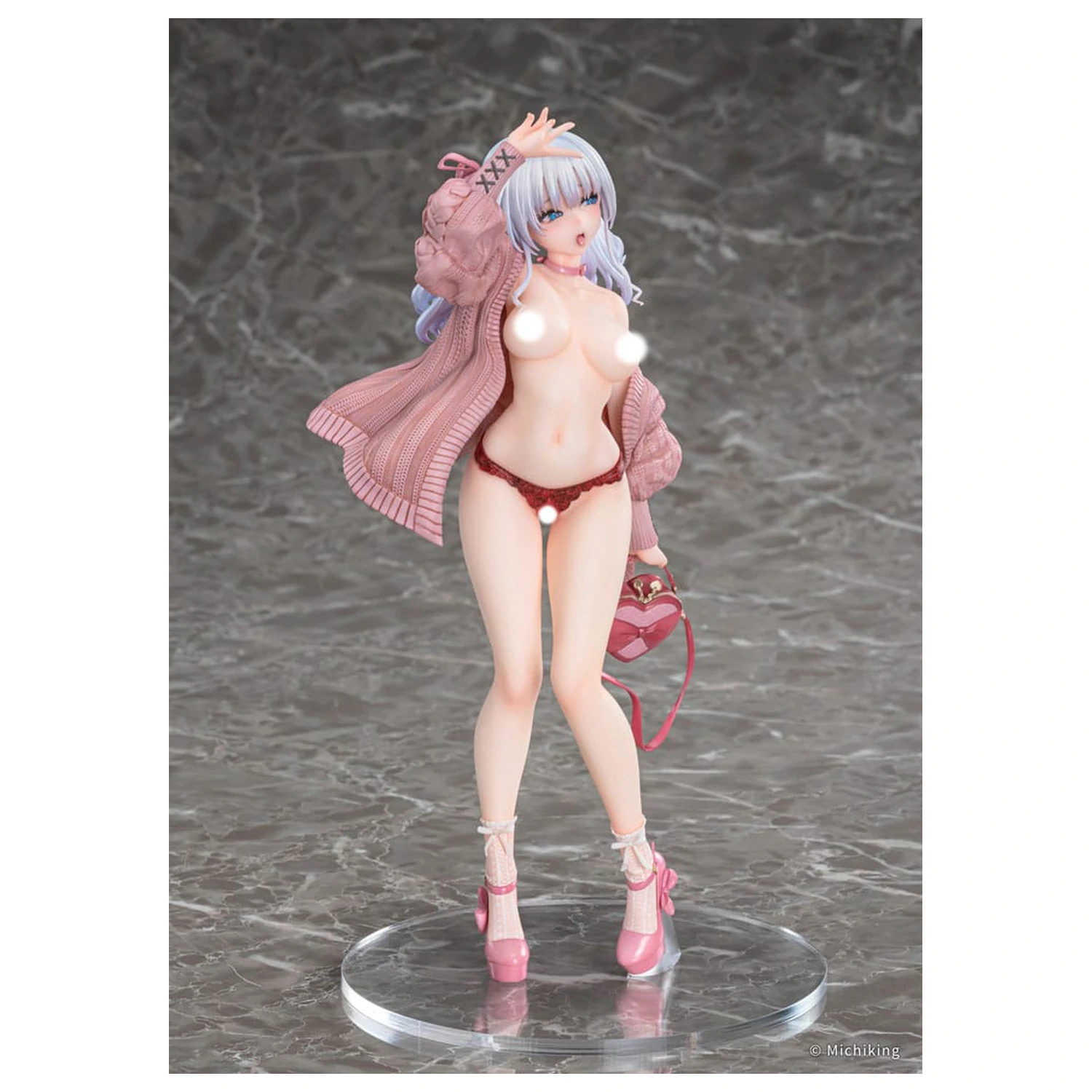 Original Character PVC Statue 1/6 Shion Passion Pink Illustration by Michiking 27 cm             product photo