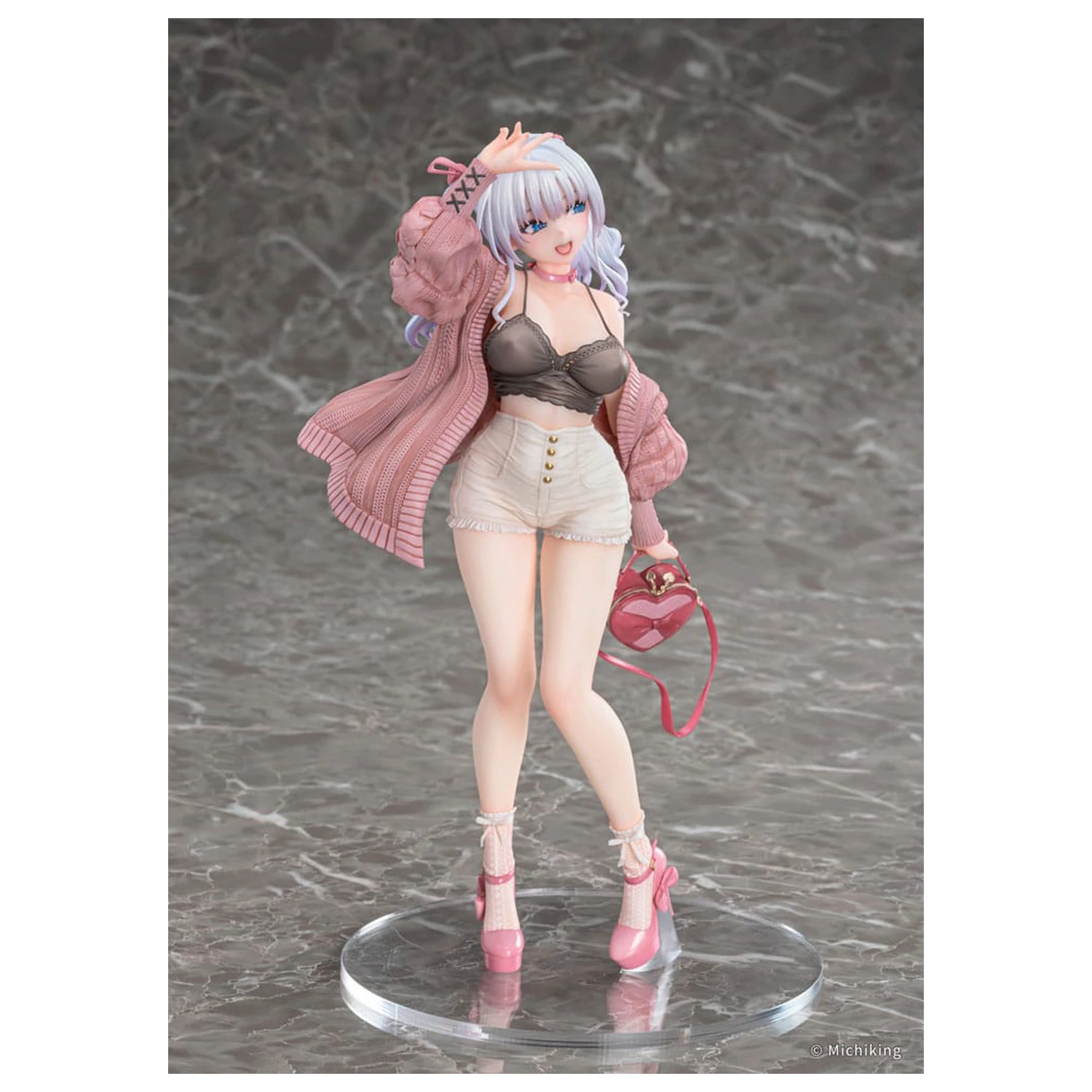 Original Character PVC Statue 1/6 Shion Passion Pink Illustration by Michiking 27 cm             product photo