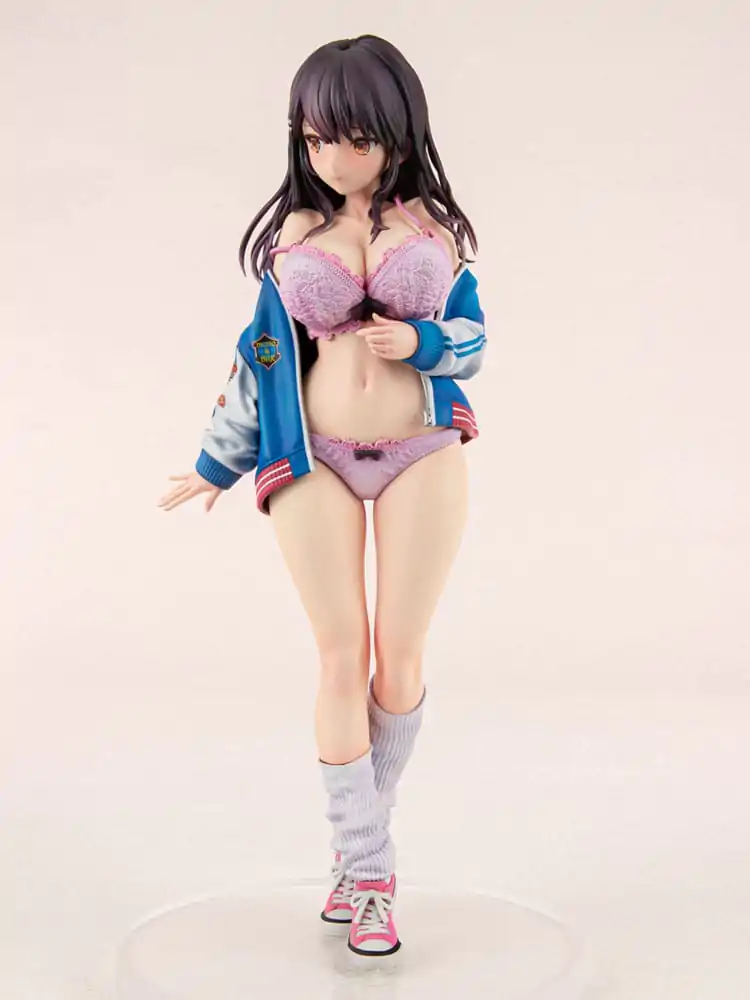Original Character PVC Statue 1/6 Sukajan Jacket Kanojo wa Cool de Itai! Kyouka Kagura 27 cm product photo