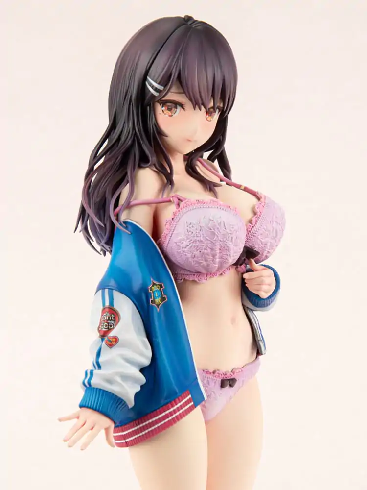 Original Character PVC Statue 1/6 Sukajan Jacket Kanojo wa Cool de Itai! Kyouka Kagura 27 cm product photo