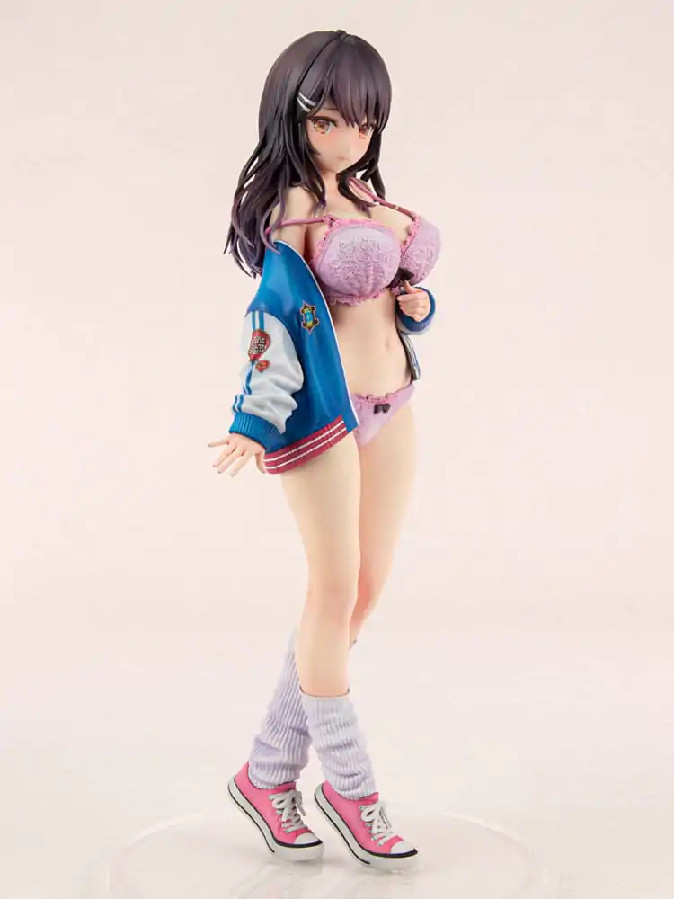 Original Character PVC Statue 1/6 Sukajan Jacket Kanojo wa Cool de Itai! Kyouka Kagura 27 cm product photo