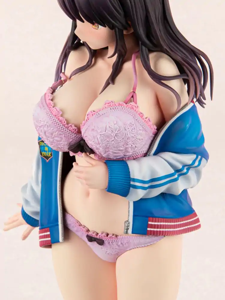 Original Character PVC Statue 1/6 Sukajan Jacket Kanojo wa Cool de Itai! Kyouka Kagura 27 cm product photo