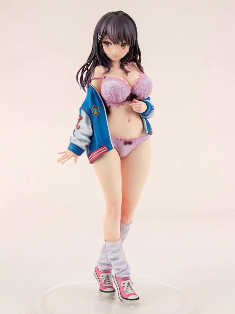 Original Character PVC Statue 1/6 Sukajan Jacket Kanojo wa Cool de Itai! Kyouka Kagura 27 cm product photo