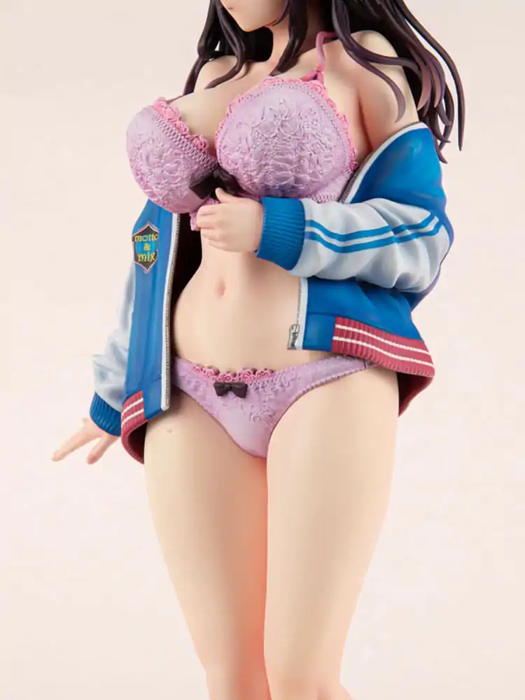 Original Character PVC Statue 1/6 Sukajan Jacket Kanojo wa Cool de Itai! Kyouka Kagura 27 cm product photo
