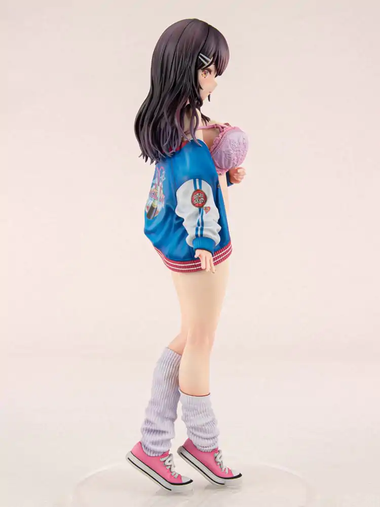 Original Character PVC Statue 1/6 Sukajan Jacket Kanojo wa Cool de Itai! Kyouka Kagura 27 cm product photo