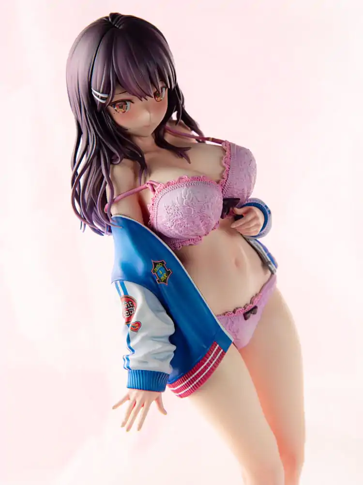 Original Character PVC Statue 1/6 Sukajan Jacket Kanojo wa Cool de Itai! Kyouka Kagura 27 cm product photo