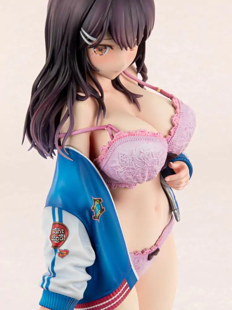 Original Character PVC Statue 1/6 Sukajan Jacket Kanojo wa Cool de Itai! Kyouka Kagura 27 cm product photo