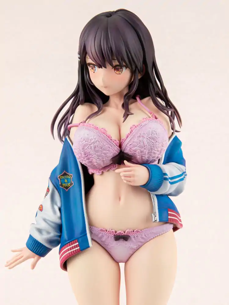 Original Character PVC Statue 1/6 Sukajan Jacket Kanojo wa Cool de Itai! Kyouka Kagura 27 cm product photo