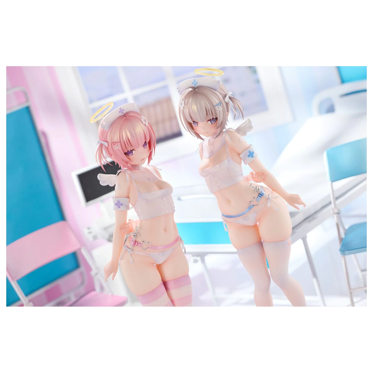Original Character Statue 1/6 Suzu & Nagi Illustrated by Kuma 4-gou Set Edition 27 cm product photo
