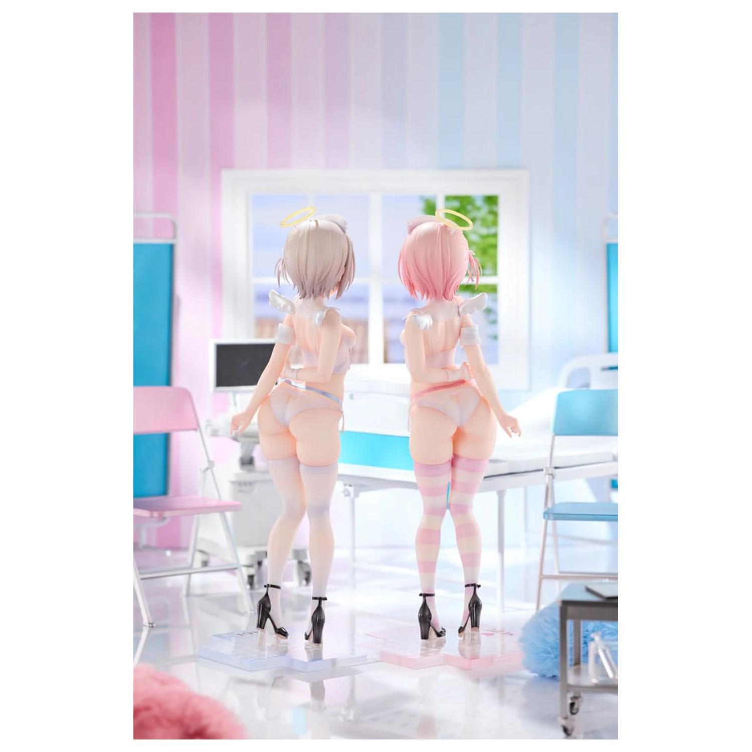 Original Character Statue 1/6 Suzu & Nagi Illustrated by Kuma 4-gou Set Edition 27 cm product photo