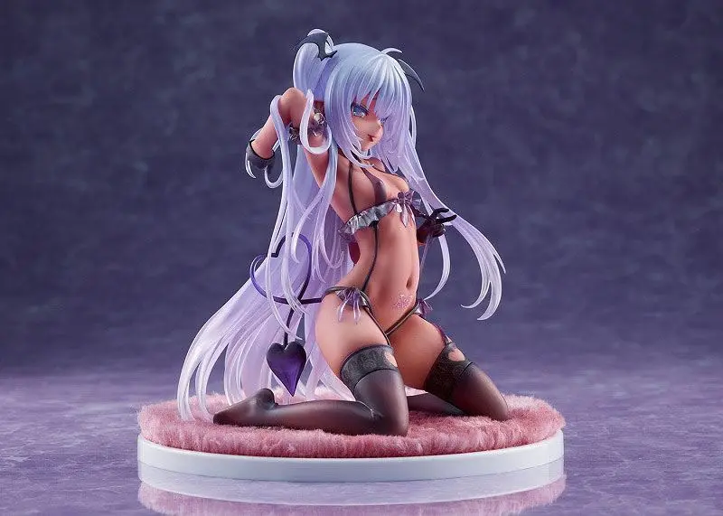 Original Character PVC 1/6 Tamayuki Kedama Succubus Black Lulumu 15 cm product photo