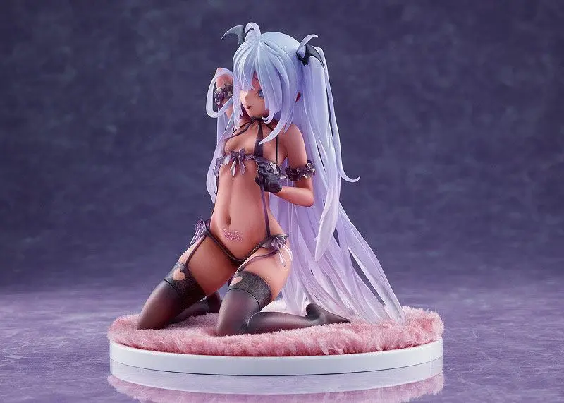Original Character PVC 1/6 Tamayuki Kedama Succubus Black Lulumu 15 cm product photo