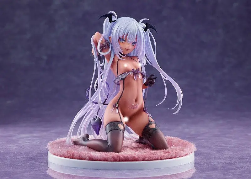Original Character PVC 1/6 Tamayuki Kedama Succubus Black Lulumu 15 cm product photo