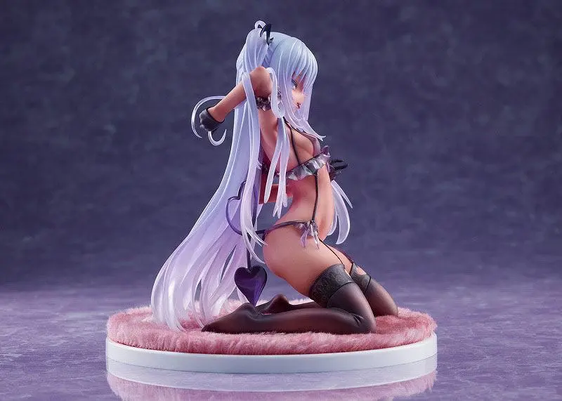 Original Character PVC 1/6 Tamayuki Kedama Succubus Black Lulumu 15 cm product photo