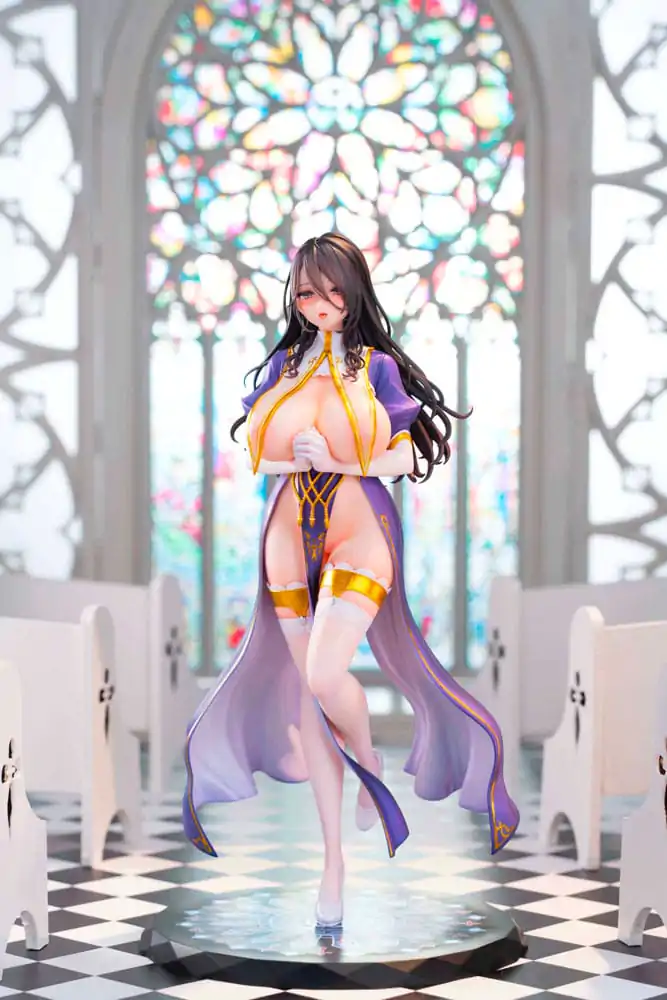 Original Character PVC Statue 1/6 The Nun Prayer Petrone Illustration by Ogre 29 cm product photo