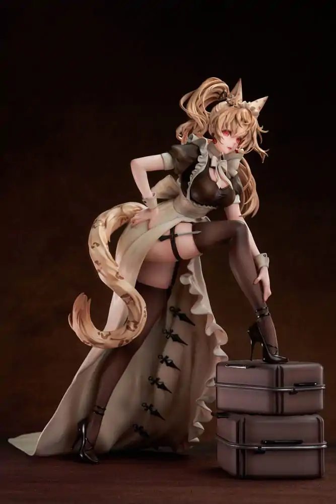 Original Character PVC Statue 1/7 Battle Maid Different Species Leopard Cat Maria Deluxe Edition 24 cm termékfotó