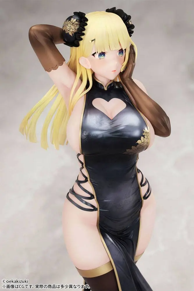Original Character Statue 1/7 China Girl Black Ver. Illustrated by Oekakizuki 20 cm product photo