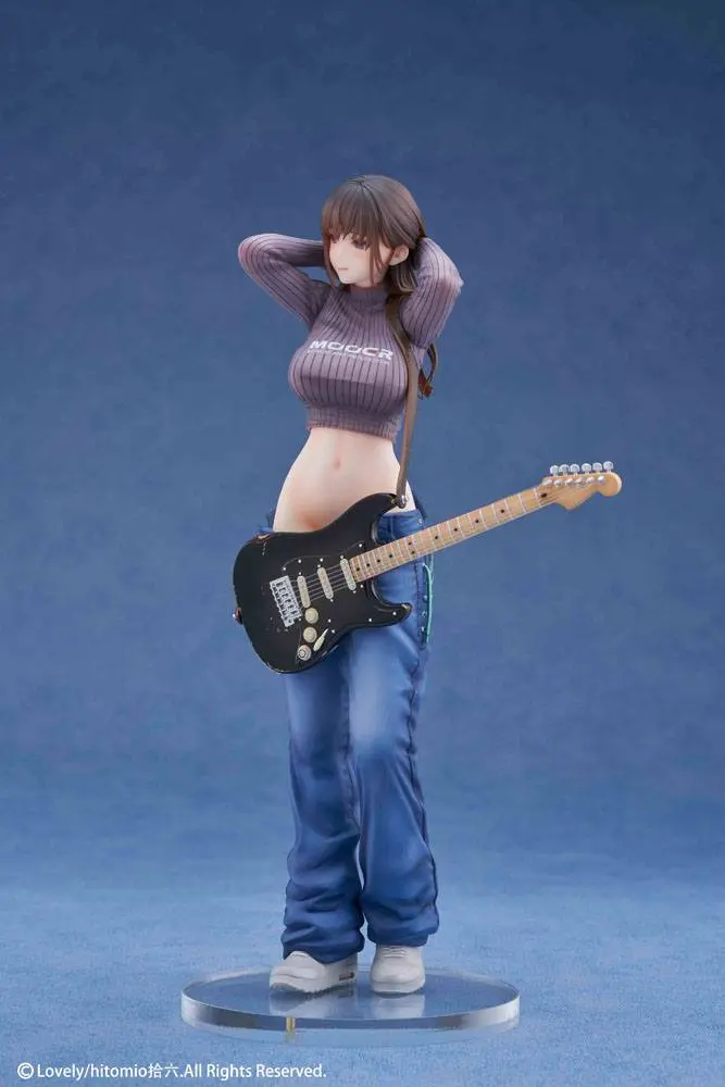 Original Character PVC 1/7 Guitar Girl Illustrated by Hitomio16 25 cm product photo