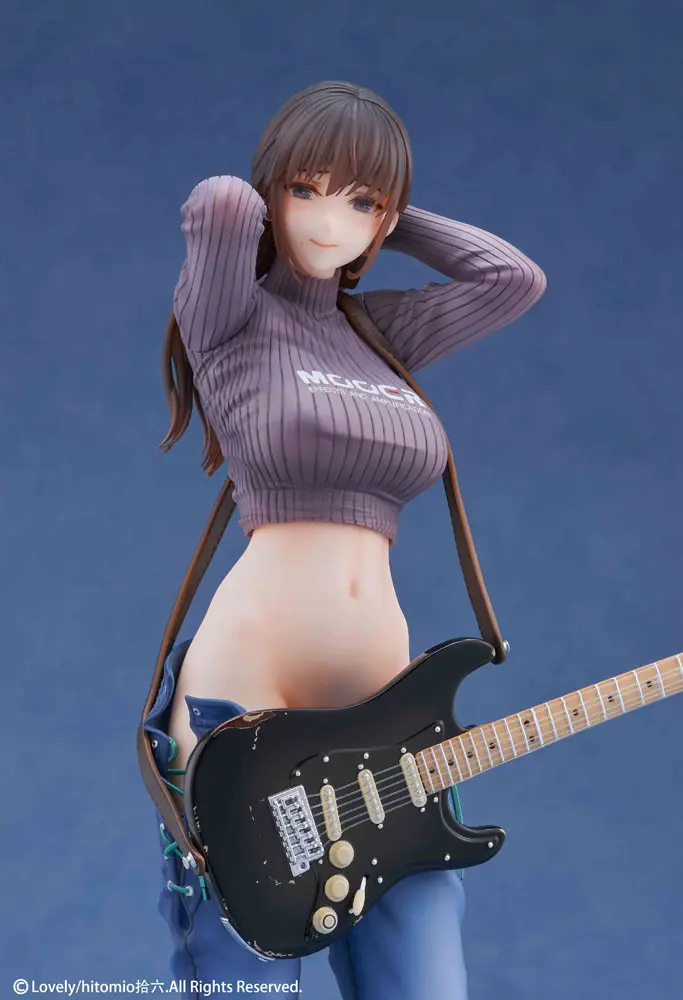 Original Character PVC 1/7 Guitar Girl Illustrated by Hitomio16 25 cm product photo