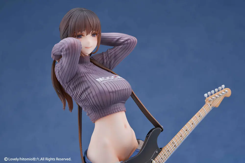 Original Character PVC 1/7 Guitar Girl Illustrated by Hitomio16 25 cm product photo
