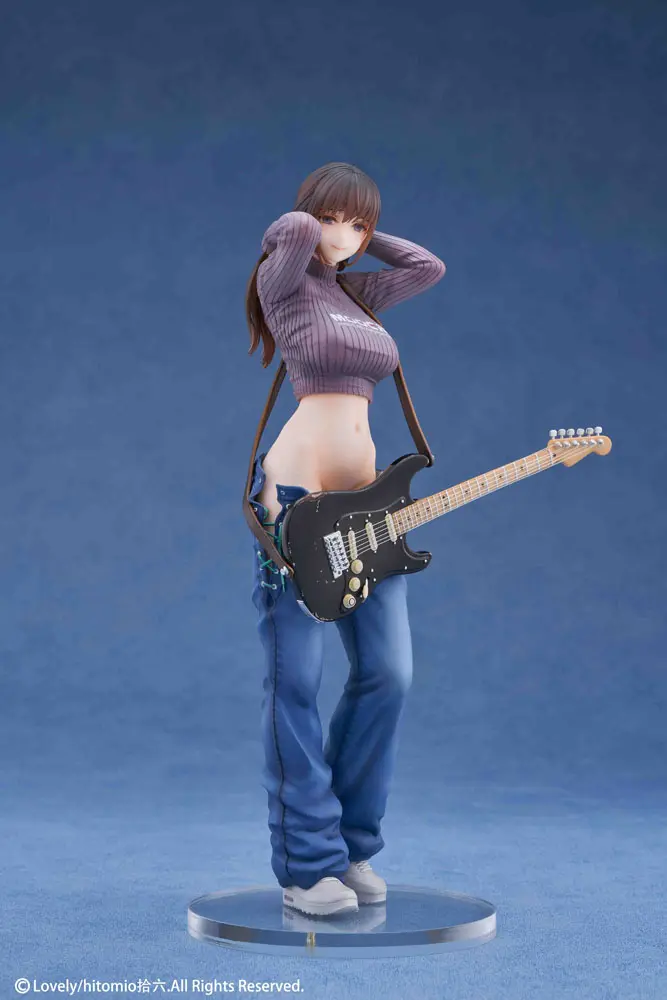Original Character PVC 1/7 Guitar Girl Illustrated by Hitomio16 25 cm product photo