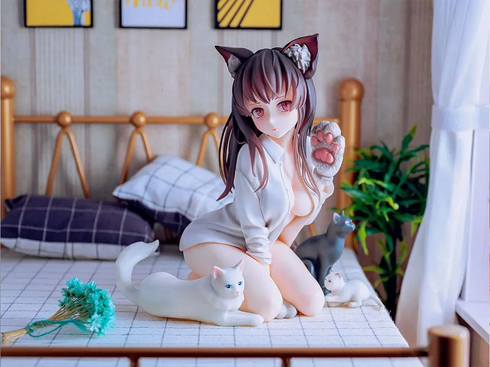 Original Character PVC Statue 1/7 Koyafu Catgirl Mia 15 cm product photo