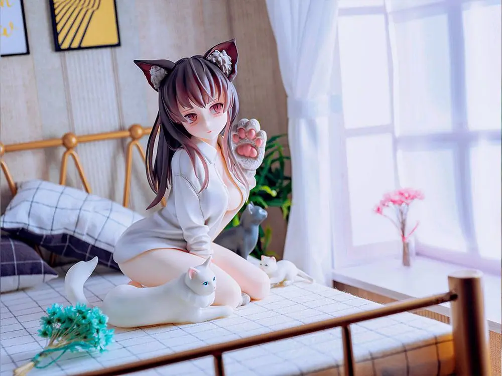 Original Character PVC Statue 1/7 Koyafu Catgirl Mia 15 cm product photo