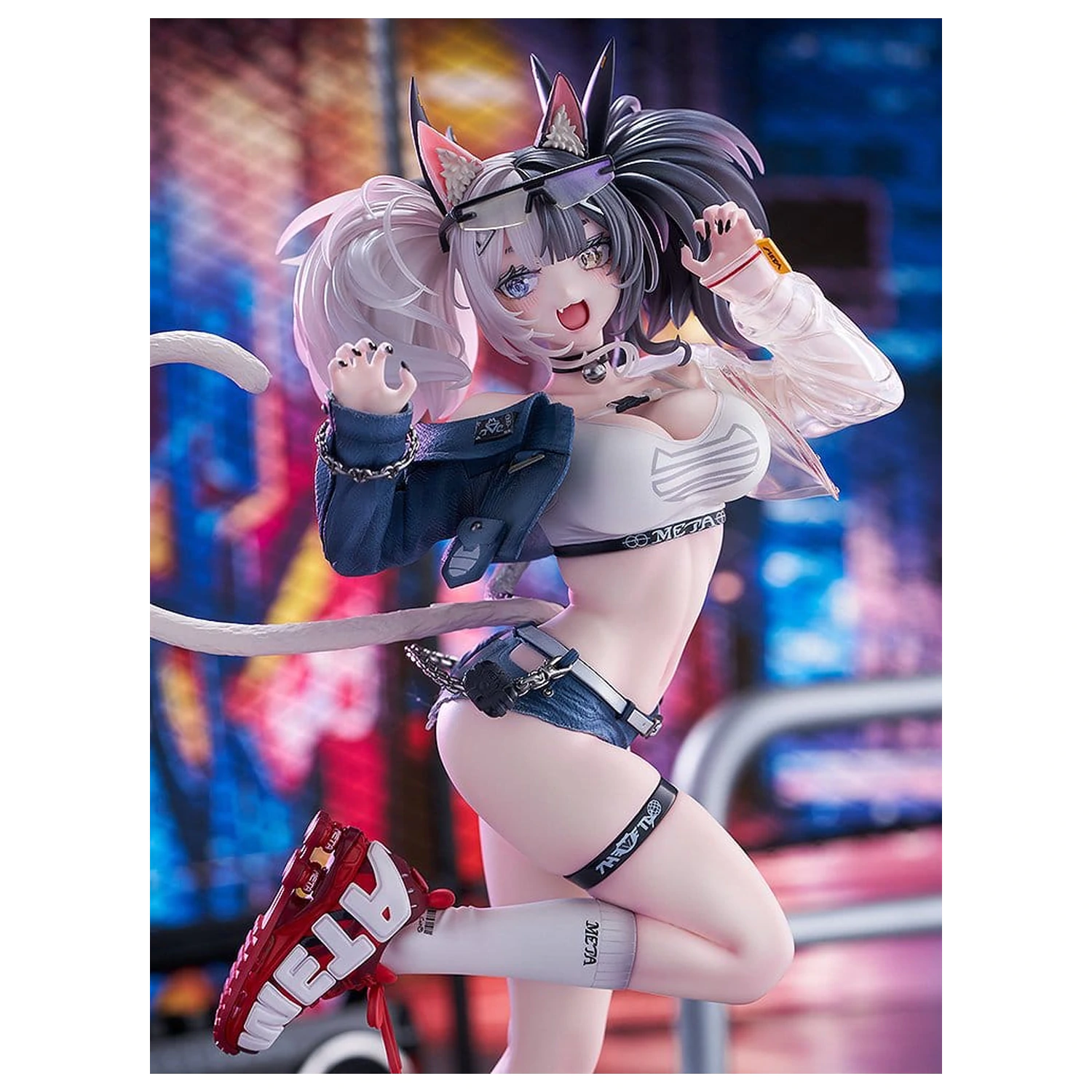 Original Character Figure 1/7 Melterna Girl: Metako Illustration by Neko Metal 23 cm product photo