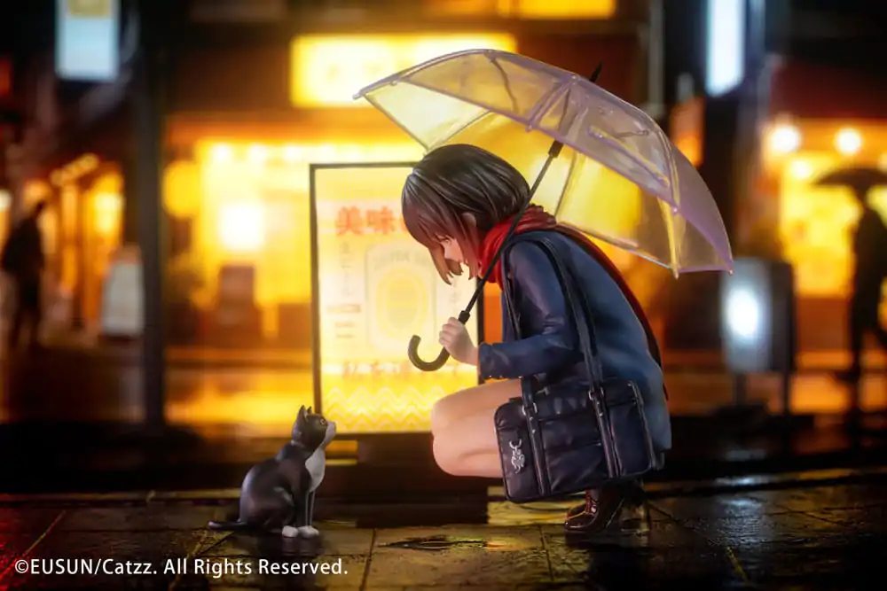 Original Character Statue 1/7 Rainy Day - Meeting Illustrated by Catzz 16 cm product photo