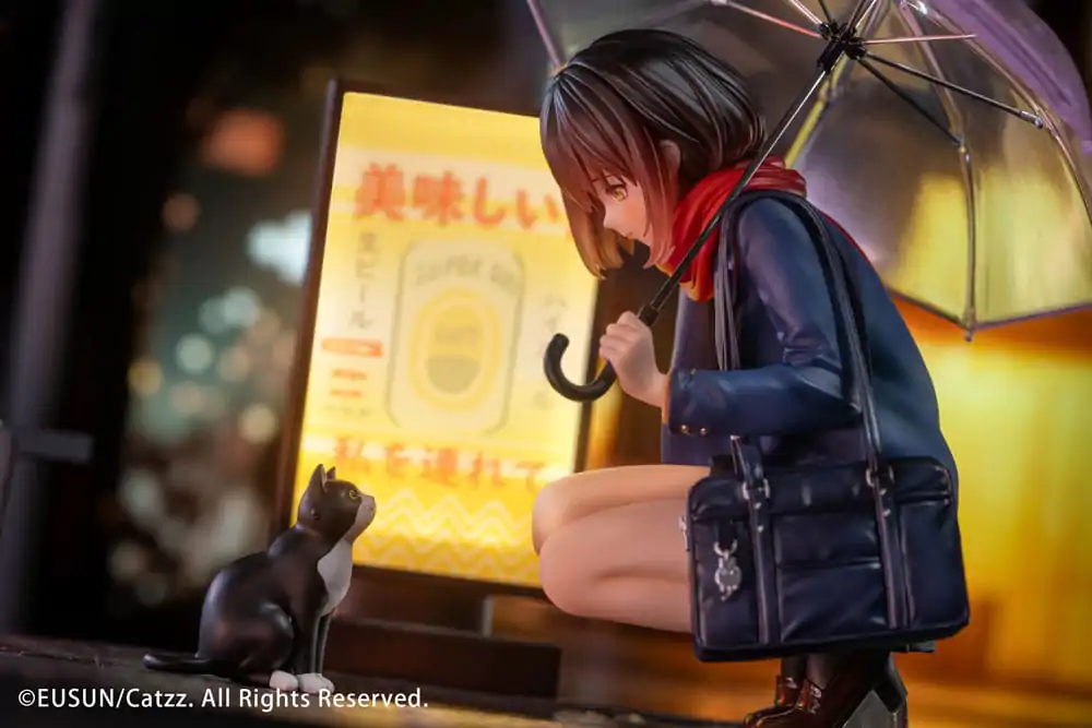 Original Character Statue 1/7 Rainy Day - Meeting Illustrated by Catzz 16 cm product photo