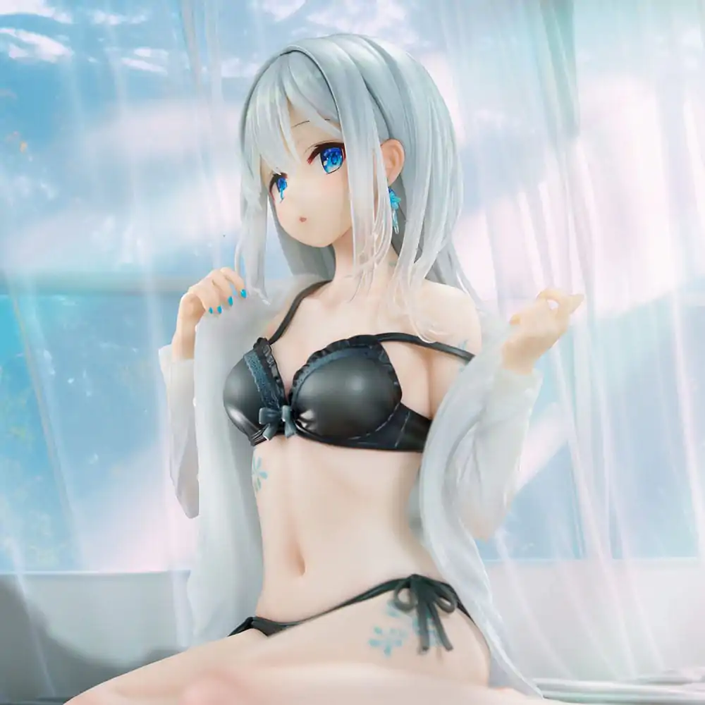 Original Character PVC Statue 1/7 Silver-Haired Girl Sky Blue Morning Special Outfit Ver. by Fuumi Illustration 16 cm termékfotó